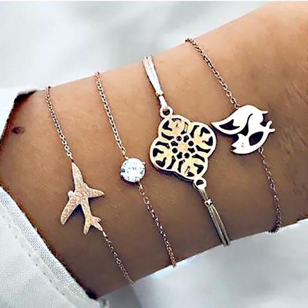 charm bracelets diezi bohemian white rope chain for women airplane birds flower sets jewelry gifts vintage, Golden;silver
charm bracelets diezi bohemian white rope chain for women airplane birds flower sets jewelry gifts vintage, Golden;silver