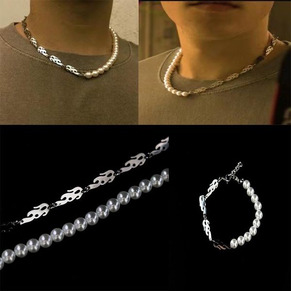 chokers gothic vintage punk metal flame pearl chains choker necklaces for men boyfriend gift fashion party jewelry 2021 night club, Golden;silver
chokers gothic vintage punk metal flame pearl chains choker necklaces for men boyfriend gift fashion party jewelry 2021 night club, Golden;silver