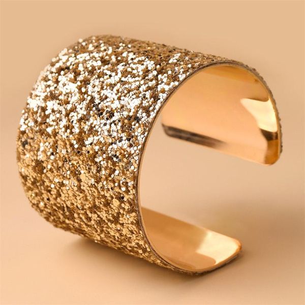 bangle punk beautiful sequins alloy bracelets for woman stainless steel color opening bangles jewelry gifts, Black
bangle punk beautiful sequins alloy bracelets for woman stainless steel color opening bangles jewelry gifts, Black