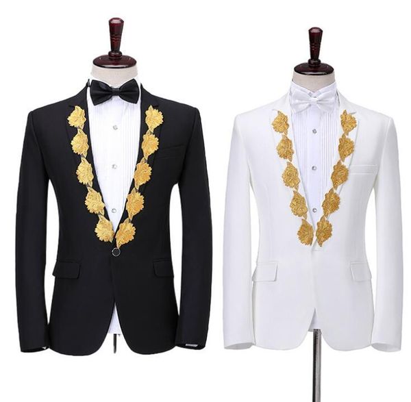 blazer men groom suit set with pants white black formal dress mens wedding suits costume singer star style stage clothing men's & blaze
blazer men groom suit set with pants white black formal dress mens wedding suits costume singer star style stage clothing men's & blaze