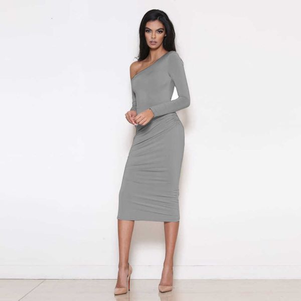 clothing casual dresses women's autumn winter one shoulder long sve pleated drs, Black;gray
clothing casual dresses women's autumn winter one shoulder long sve pleated drs, Black;gray