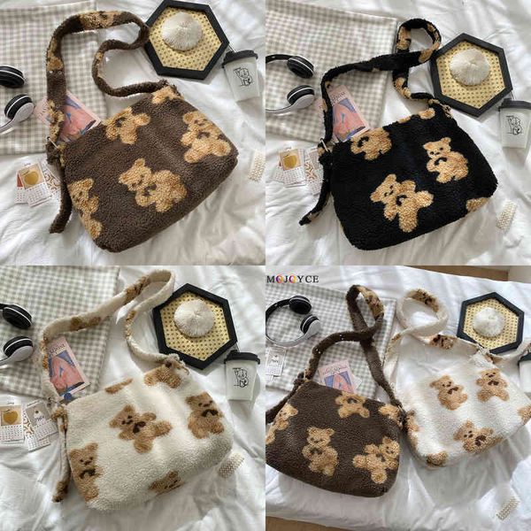 nxy handbag fashion cute bear printed lamb fleece shoulder bags for women portable large capacity messenger 0214
nxy handbag fashion cute bear printed lamb fleece shoulder bags for women portable large capacity messenger 0214