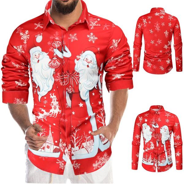 men's casual shirts clothes christmas 3d digital printing lapel button long sleeve shirt roupas masculinas camisas de hombre santa, White;black
men's casual shirts clothes christmas 3d digital printing lapel button long sleeve shirt roupas masculinas camisas de hombre santa, White;black