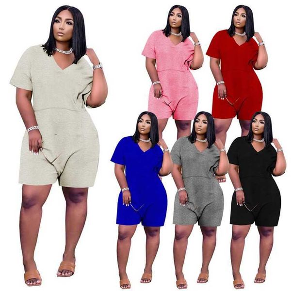 women summer jumpsuits short sleeve rompers loose clothing s-2xl bodysuit one piece shorts outfits plus size tracksuits jogging suits, Black;white
women summer jumpsuits short sleeve rompers loose clothing s-2xl bodysuit one piece shorts outfits plus size tracksuits jogging suits, Black;white