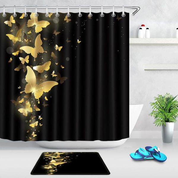 golden butterfly black printed shower curtains non-slip carpet waterproof fabric polyester bathroom bath washable
golden butterfly black printed shower curtains non-slip carpet waterproof fabric polyester bathroom bath washable