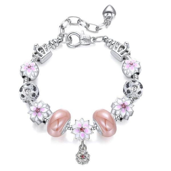 women party gift silver bead diy colored glass fashion bracelets b8745 link, chain, Black
women party gift silver bead diy colored glass fashion bracelets b8745 link, chain, Black