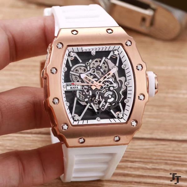 wristwatches men watch black blue red white rubber sapphire automatic mechanical rose gold sport skeleton, Slivery;brown
wristwatches men watch black blue red white rubber sapphire automatic mechanical rose gold sport skeleton, Slivery;brown