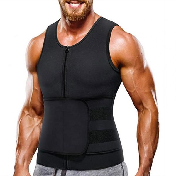 men sweat sauna vest body shapers waist trainer zipper slimming shapewear shaper corset for yoga weightlifting, White;black
men sweat sauna vest body shapers waist trainer zipper slimming shapewear shaper corset for yoga weightlifting, White;black