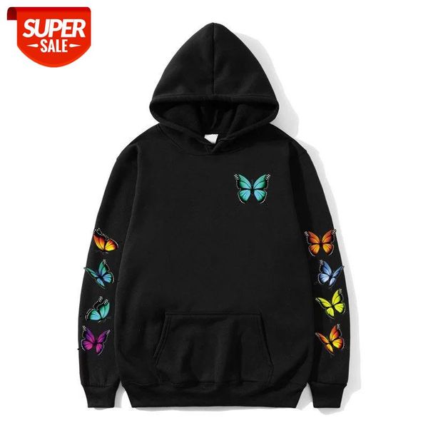 2020 autumn winter hoodies men women sweatshirts hoody long-sleeved butterfly print pullovers fashion hip hop hoodie streetwear #lh2v, Black
2020 autumn winter hoodies men women sweatshirts hoody long-sleeved butterfly print pullovers fashion hip hop hoodie streetwear #lh2v, Black