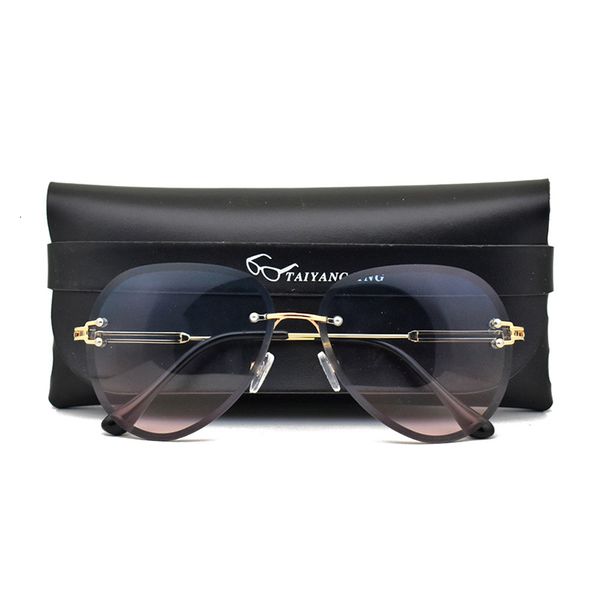 sunglasses fashion designer women 2021 rimless vintage glasses classic pilot frame sun shades for womens zonnebril dames, White;black
sunglasses fashion designer women 2021 rimless vintage glasses classic pilot frame sun shades for womens zonnebril dames, White;black
