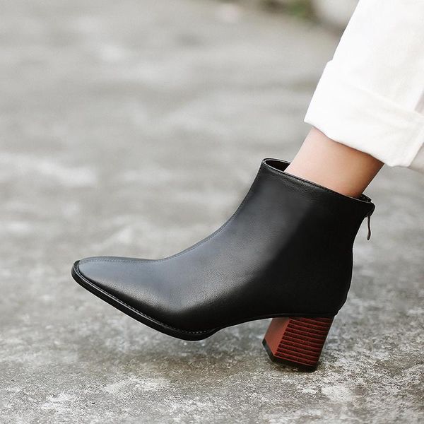 boots women woman genuine leather cow europe and the united states short fashion handmade classic ashion shoes, Black
boots women woman genuine leather cow europe and the united states short fashion handmade classic ashion shoes, Black