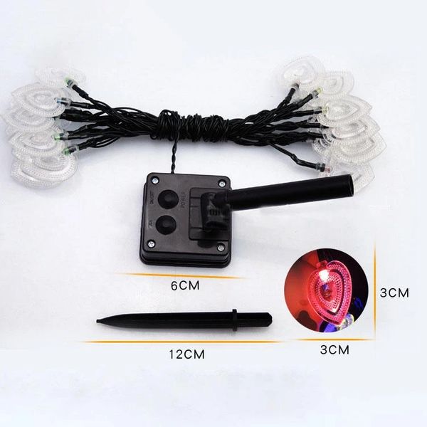 ssl-7 gardening 4.8m 20led solar panel light heart holiday christmas wedding decoration - colorful
ssl-7 gardening 4.8m 20led solar panel light heart holiday christmas wedding decoration - colorful