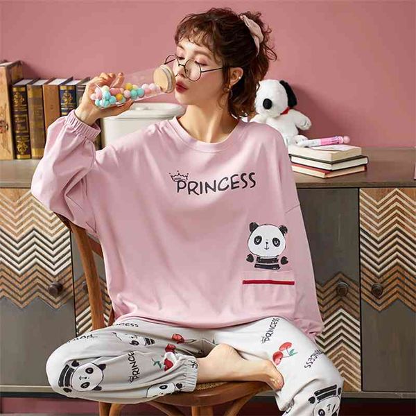 new pajama set women autumn and winter woman nightgown plus size cotton pajamas women loose version home service pyjama femme 210330, Black;red
new pajama set women autumn and winter woman nightgown plus size cotton pajamas women loose version home service pyjama femme 210330, Black;red