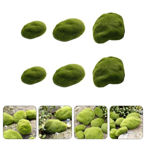 decorative flowers & wreaths 6pcs simulation stone adorn flocking moss micro landscape decor (green)
decorative flowers & wreaths 6pcs simulation stone adorn flocking moss micro landscape decor (green)