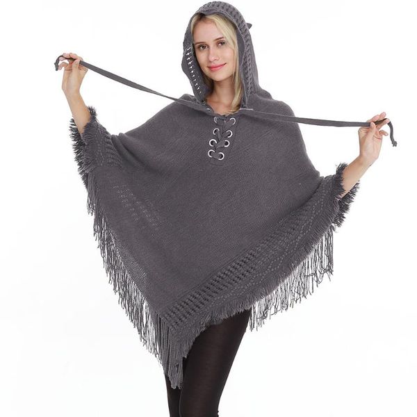 scarves women winter knit hooded poncho cape crochet fringed tassel shawl wrap sweater bohemian scarf, Blue;gray
scarves women winter knit hooded poncho cape crochet fringed tassel shawl wrap sweater bohemian scarf, Blue;gray