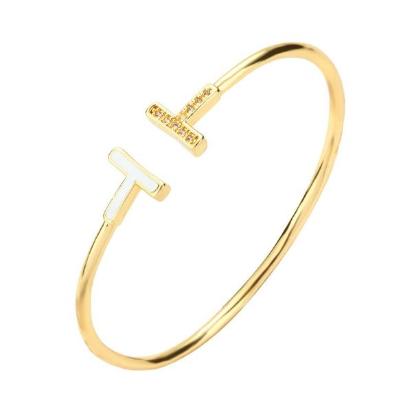 bangle daihe classic gold plated micro inlay zircon t shape bracelet women wedding adjustable copper female jewelry, Black
bangle daihe classic gold plated micro inlay zircon t shape bracelet women wedding adjustable copper female jewelry, Black