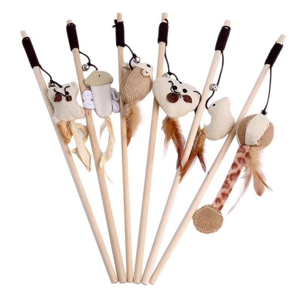 cat toys 1pc cartoon pet teaser feather wood rod mouse toy with mini bell catcher wooden stick interactive
cat toys 1pc cartoon pet teaser feather wood rod mouse toy with mini bell catcher wooden stick interactive