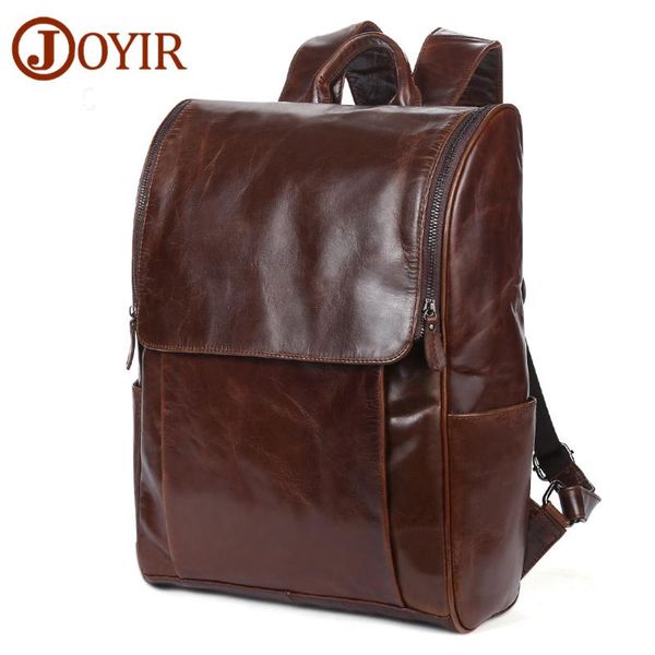 backpack joyir men's genuine leather 15"lapmen backpacks for teenager casual daypacks mochila male 6390
backpack joyir men's genuine leather 15"lapmen backpacks for teenager casual daypacks mochila male 6390
