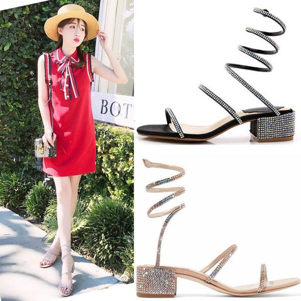sandals snake-shaped winding thick heel brand designer fashion vacation beach ladies party open-toed 2fd8, Black
sandals snake-shaped winding thick heel brand designer fashion vacation beach ladies party open-toed 2fd8, Black