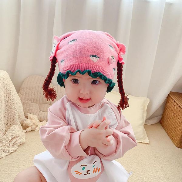 caps & hats baby beanie cartoon strawberry braid woolen hat female hedging winter children's autumn and warm, Yellow
caps & hats baby beanie cartoon strawberry braid woolen hat female hedging winter children's autumn and warm, Yellow