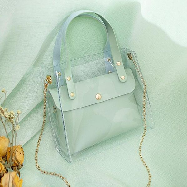 fashion trendy shopping bag korean wild handbag chain shoulder crossbody female large capacity transparent composite bags
fashion trendy shopping bag korean wild handbag chain shoulder crossbody female large capacity transparent composite bags