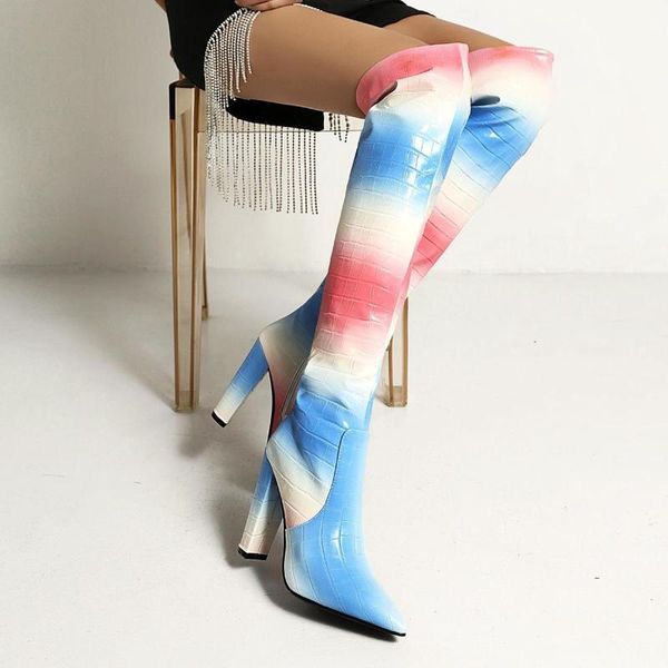 boots 2021 autumn fashion large women's shoes color thick heels high knee length, Black
boots 2021 autumn fashion large women's shoes color thick heels high knee length, Black