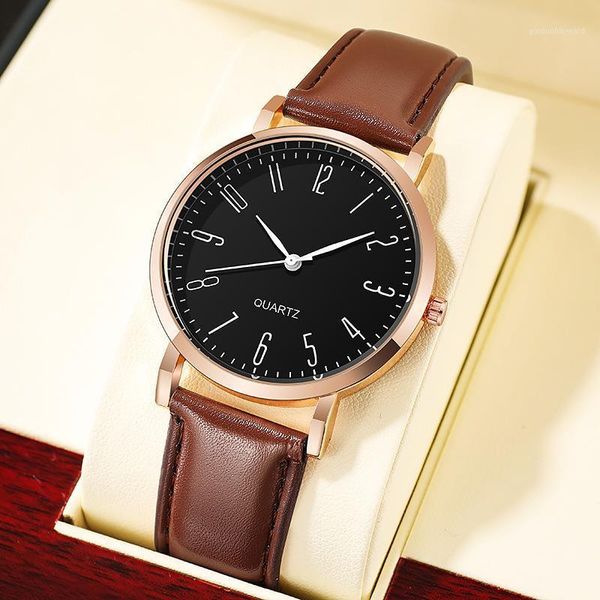 wristwatches casual business man watches round alloy dial quartz watch faux leather band analog wrist for men, Slivery;brown
wristwatches casual business man watches round alloy dial quartz watch faux leather band analog wrist for men, Slivery;brown