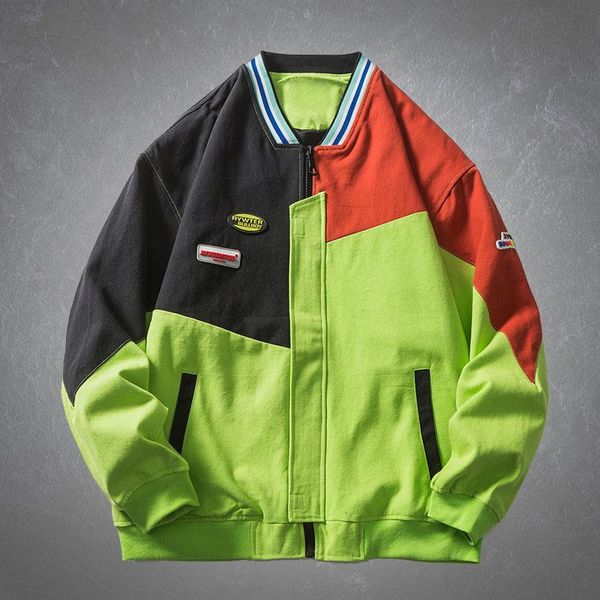men's jackets japan style hit color patchwork zipper mens harajuku hip hop casual oversized loose college cargo outwear autumn, Black;brown
men's jackets japan style hit color patchwork zipper mens harajuku hip hop casual oversized loose college cargo outwear autumn, Black;brown