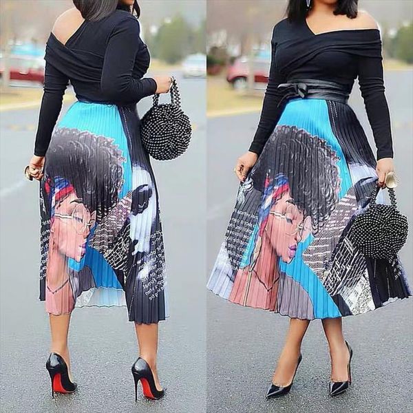 high waist pleated y2k streetwear womens skirt summer fashion brand cartoon printed female elastic a line jupe, Black
high waist pleated y2k streetwear womens skirt summer fashion brand cartoon printed female elastic a line jupe, Black
