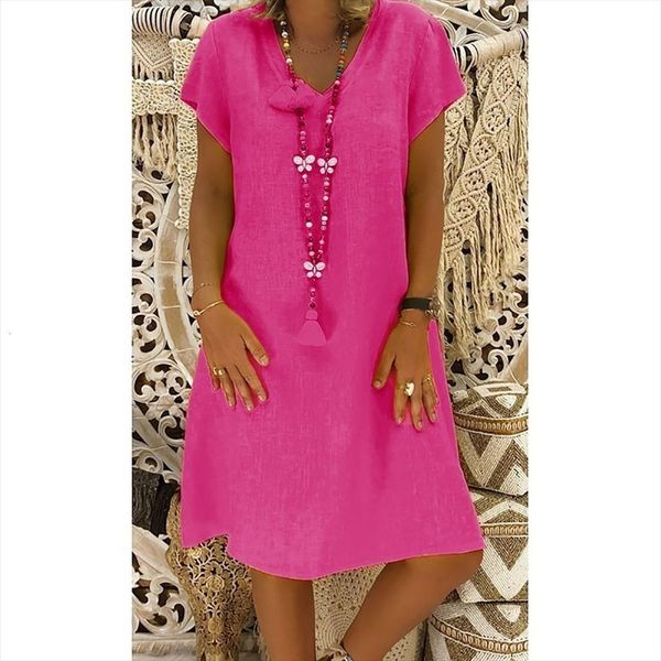 summer linen short sleeve womens dress v neck casual loose cotton line dresses vestidos de verano, Black;gray
summer linen short sleeve womens dress v neck casual loose cotton line dresses vestidos de verano, Black;gray