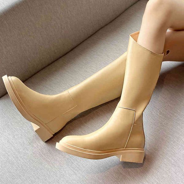 boots casual women knee-high autumn winter women boots fashion concise round toe genuine leather low heels shoes woman vdbc, Black
boots casual women knee-high autumn winter women boots fashion concise round toe genuine leather low heels shoes woman vdbc, Black