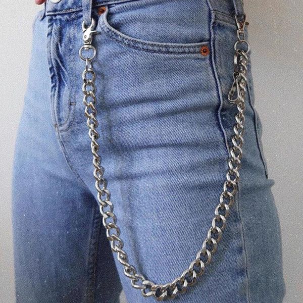 keychains 60cm waist chain long metal keyring keychain rock pants hipster pant jean key wallet belt ring clip men's hip hop jewelry, Silver
keychains 60cm waist chain long metal keyring keychain rock pants hipster pant jean key wallet belt ring clip men's hip hop jewelry, Silver