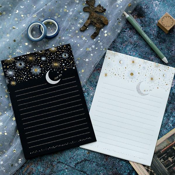 gift wrap vintage paper letter europe type high-end bronzing starry moon blessing with envelope writing office stationery
gift wrap vintage paper letter europe type high-end bronzing starry moon blessing with envelope writing office stationery