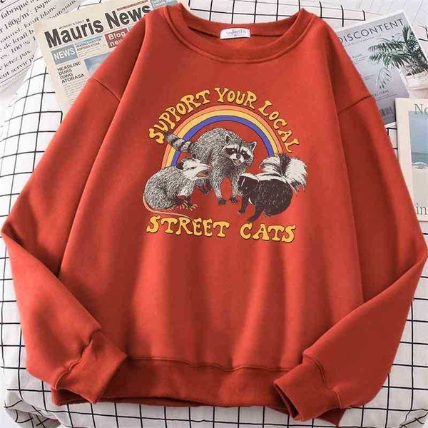 support your local street cats print hoody women fashion fleece hoodie oversized losse sweatshirt crewneck female herf, Black
support your local street cats print hoody women fashion fleece hoodie oversized losse sweatshirt crewneck female herf, Black