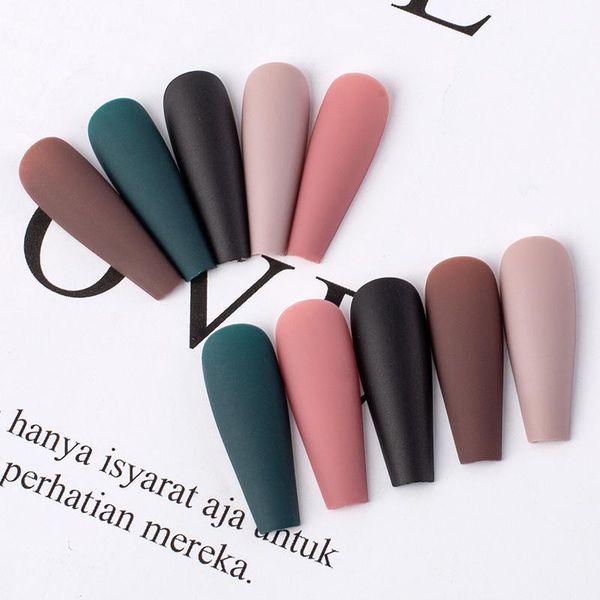 fake nails art manicure nail tips matte full cover false 100pcs/set long coffin1, Red;gold
fake nails art manicure nail tips matte full cover false 100pcs/set long coffin1, Red;gold