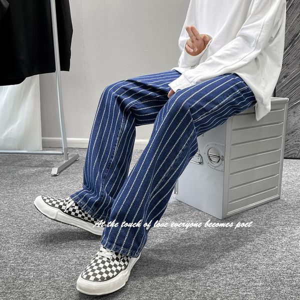 men's jeans fashion striped wide leg pants autumn baggy homme men denim trousers blue casual streetwear -3xl
men's jeans fashion striped wide leg pants autumn baggy homme men denim trousers blue casual streetwear -3xl