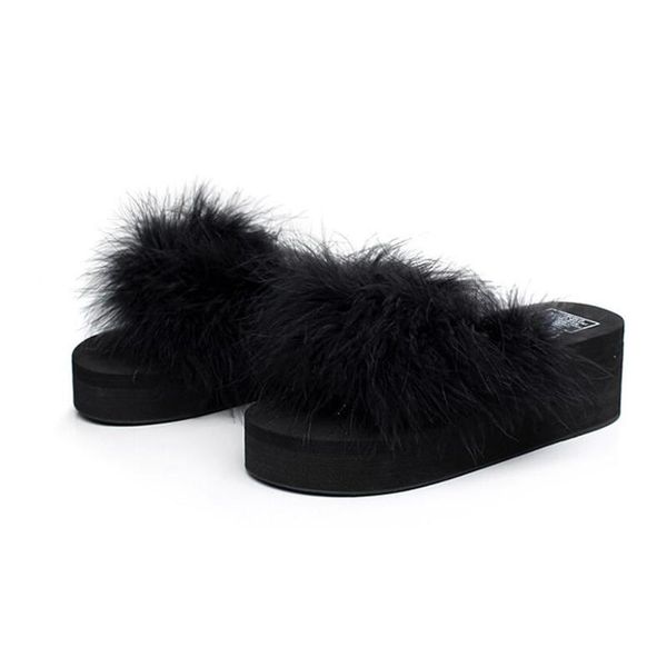 slippers 2021 summer women flip flops sweet sandals ostrich feathers high heel shoes woman beach wedge, Black
slippers 2021 summer women flip flops sweet sandals ostrich feathers high heel shoes woman beach wedge, Black
