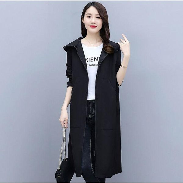 women's wool & blends women windbreaker 2021autumn long sleeve hooded ladies zipper pocket windproof jacket casual female portable outw, Black
women's wool & blends women windbreaker 2021autumn long sleeve hooded ladies zipper pocket windproof jacket casual female portable outw, Black