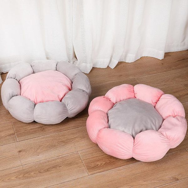 pet supplies creative four seasons spring and summer round soft flower cat litter dog kennel small animal