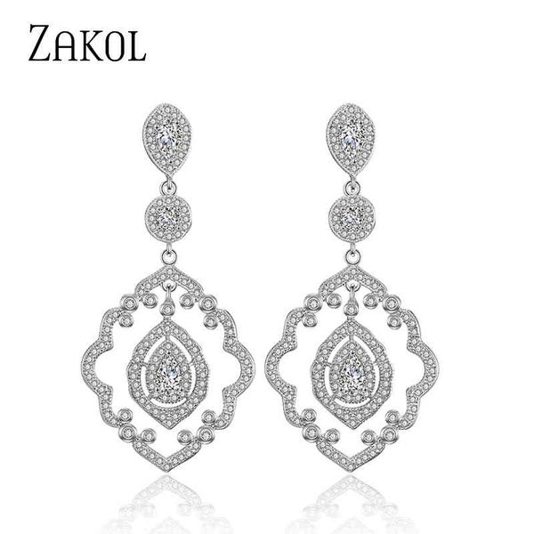 zakol new vintage micro inlay hollow out cz zirconia drop earrings for women luxury crystal bridal wedding jewelry dress ep2217, Bronze;silver
zakol new vintage micro inlay hollow out cz zirconia drop earrings for women luxury crystal bridal wedding jewelry dress ep2217, Bronze;silver