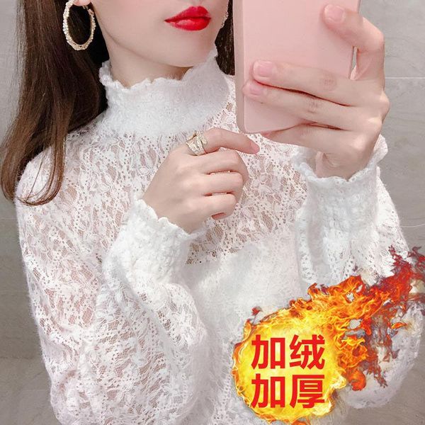 women's blouses & shirts women blouse turtleneck lace lantern sleeve autumn winter sweater mesh blusas ropa de mujer, White
women's blouses & shirts women blouse turtleneck lace lantern sleeve autumn winter sweater mesh blusas ropa de mujer, White