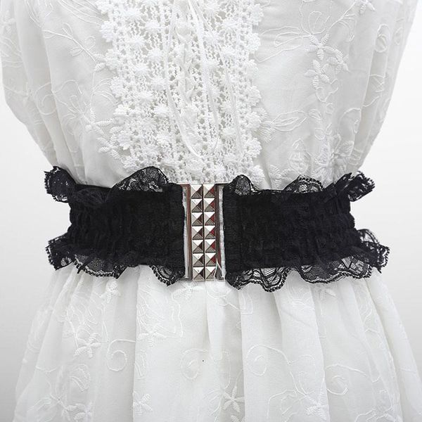 lace belt corset black white stretch dress waist retro wide women decor waistband lady cummerbunds alloy buckle belts, Black;brown
lace belt corset black white stretch dress waist retro wide women decor waistband lady cummerbunds alloy buckle belts, Black;brown