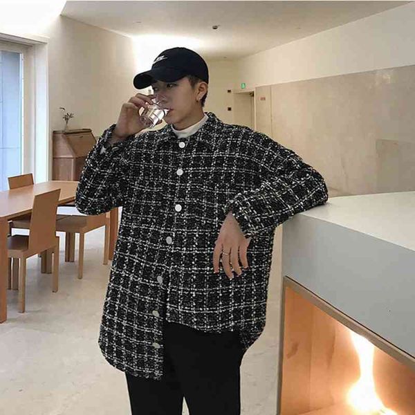 men's casual shirts thicken plaid printing hawaiian shirt camisa masculina streetwear fashion long sleeves french cuff size -xl j, White;black
men's casual shirts thicken plaid printing hawaiian shirt camisa masculina streetwear fashion long sleeves french cuff size -xl j, White;black