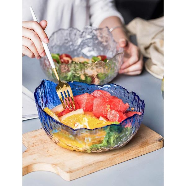 bowls european large transparent golden edge glass bowl fruit dessert salad heat-resistant soup for dishes
bowls european large transparent golden edge glass bowl fruit dessert salad heat-resistant soup for dishes