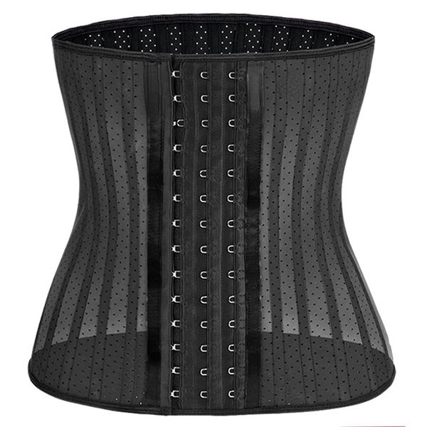 25 steel bones women waist trainer women's shapers underbust slimming breathable workout girdles latex corset 9095, Black;white
25 steel bones women waist trainer women's shapers underbust slimming breathable workout girdles latex corset 9095, Black;white