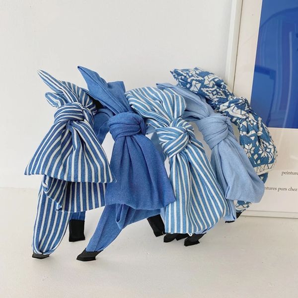 denim big bow hairbands headband striped hair holder hair accessories bowknot hair hoop blue wide head hoop bezel hairbands new, Silver
denim big bow hairbands headband striped hair holder hair accessories bowknot hair hoop blue wide head hoop bezel hairbands new, Silver