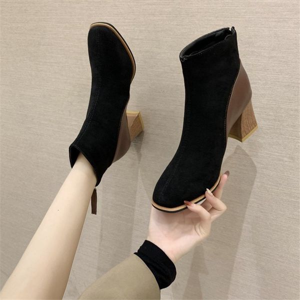 dress shoes women ankle boots fashion square toe mid heel zip black brown basic for woman size 35-40 9knh
dress shoes women ankle boots fashion square toe mid heel zip black brown basic for woman size 35-40 9knh