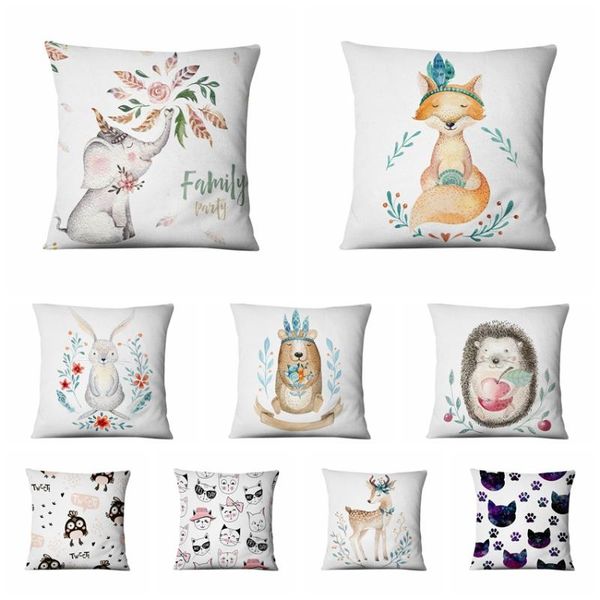 cushion/decorative pillow cartoon animal illustration printed pillowcase art model thin cushion decorative home decor sofa throw pillows 45*
cushion/decorative pillow cartoon animal illustration printed pillowcase art model thin cushion decorative home decor sofa throw pillows 45*