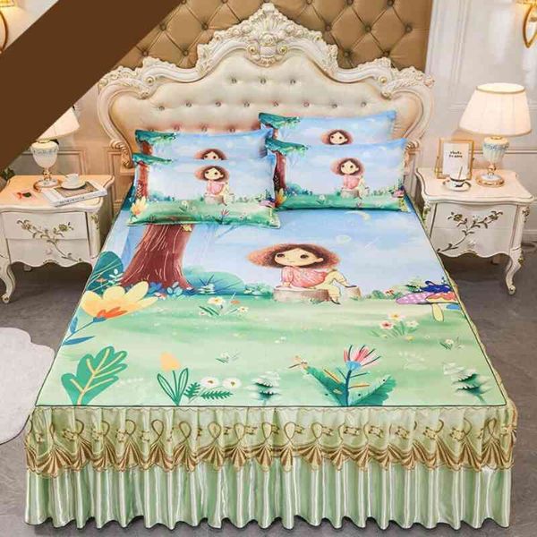 bed skirt luxury sheet with 3pcs pillowcase summer ice silk chinese style pastoral ding romantic textile king/queen j8111 43k7
bed skirt luxury sheet with 3pcs pillowcase summer ice silk chinese style pastoral ding romantic textile king/queen j8111 43k7