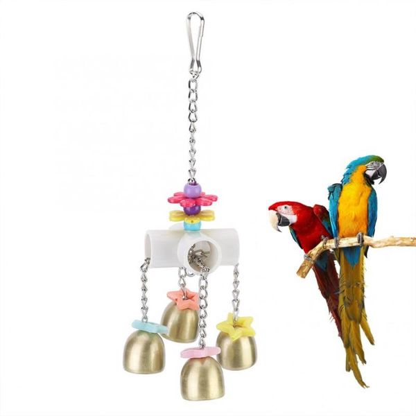 other bird supplies stainless steel pet birds hanging swing parrots biting chewing playing toy with bells accessory
other bird supplies stainless steel pet birds hanging swing parrots biting chewing playing toy with bells accessory